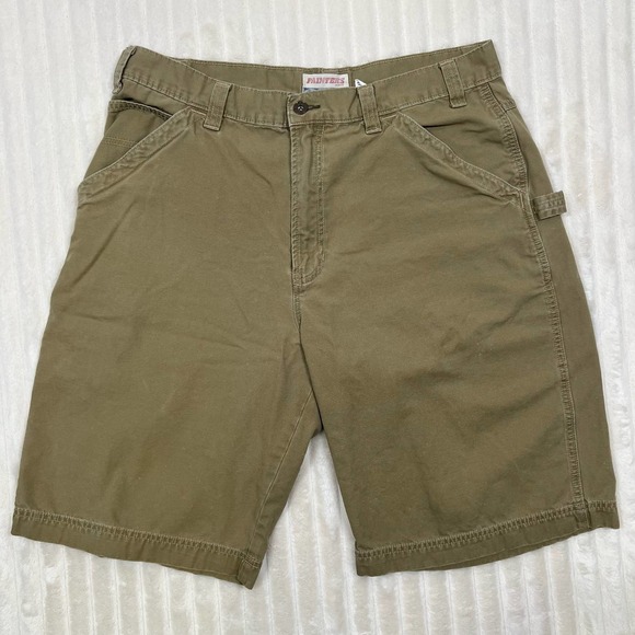 Vintage Old Navy 36 Carpenter Utility Work Painter Shorts Khaki/Tan/Beige - Picture 2 of 7